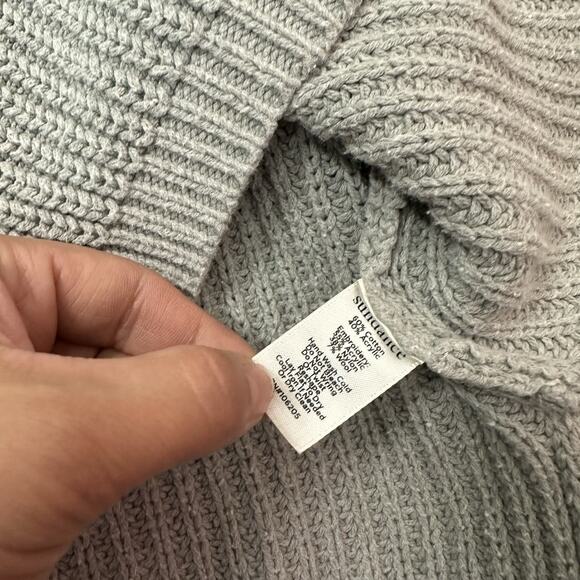 Sundance Cowl Neck Sweater Embroidered Womens Large L Floral Gray - Picture 7 of 7